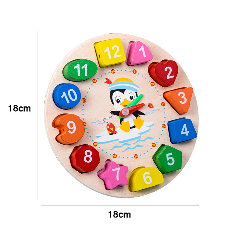 Montessori Baby Toys Kids 3D Wooden Puzzles Early Learning Baby Games Toys Educational Wooden Toys for Children Birthday Gifts