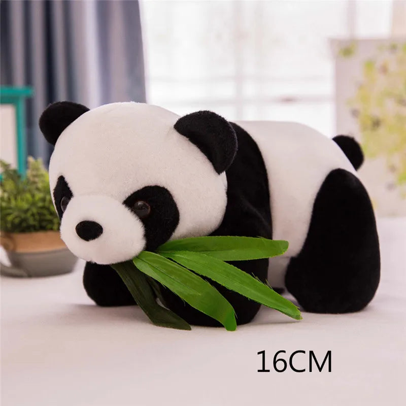 9/10/12/16Cm Baby Toys Soft Cartoon Panda Figure Pillow Stuffed Toys Panda Plush Animal Toys Kids Birthday Gift Kneeling Sitting