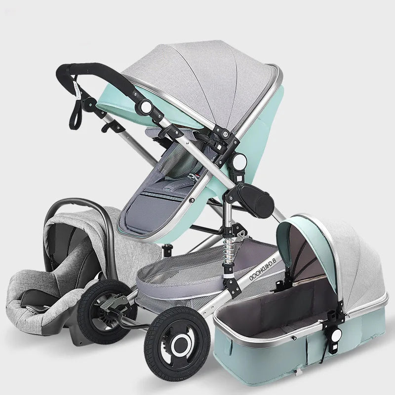 Luxury Baby Stroller High Landview 3 in 1 Baby Stroller Portable Baby Pushchair Baby Pram Baby Comfort for Newborn