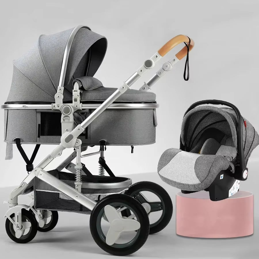 Baby Stroller 3 in 1 Pram Carriages for Newborn Buggy Travel System Multi-Function Cart Carrinho De Bebe 3 Em 1 Strollers