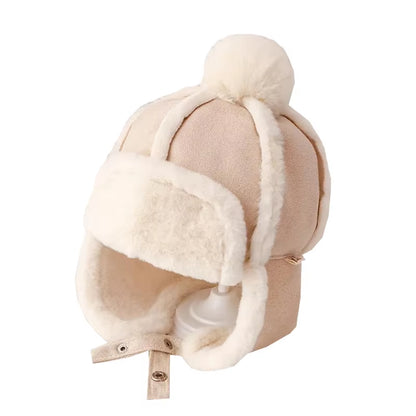 Cute Kids Winter Hat Knitted Infant Bonnet Baby Beanie Bear Lamb Wool Kids Baseball Cap for Girls Boys Child Accessories 6-36M