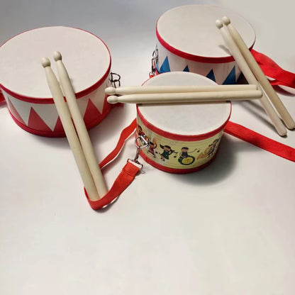 Drum Wood Kids Early Educational Musical Instrument for Children Baby Toys