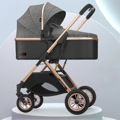 New Baby Stroller Cute Cartoon Dinosaur Baby Cariage High Landscape Foldable Stroller Baby Bassinet Puchair Carry on Baby Pram