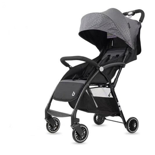 Portable Baby Strollers with Four Wheels, Pushchair, Go Out to Walk Baby Lightweight Stroller Adjustable Backrest Baby Carriage