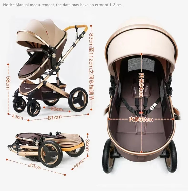 Baby Stroller 3 in 1 Pram Carriages for Newborn Buggy Travel System Multi-Function Cart Carrinho De Bebe 3 Em 1 Strollers